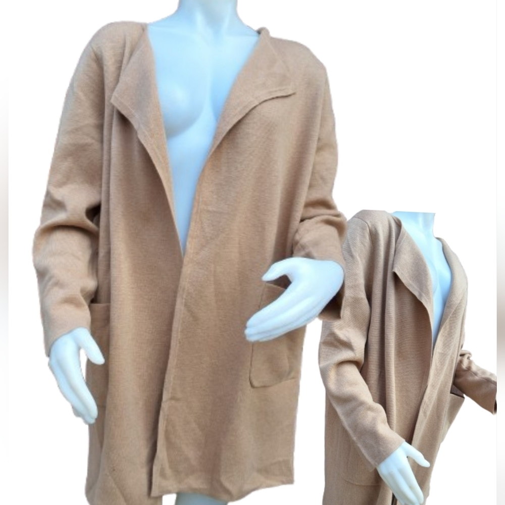 J, Crew Transitional Open Natural Open Cardigan M - image 1